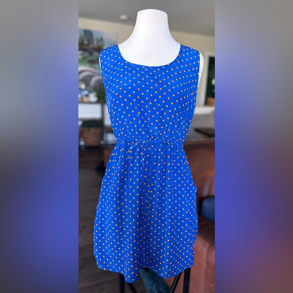 BeBop Blue Polka Dot Mini Dress